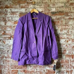 Purple Women's Blazer linen